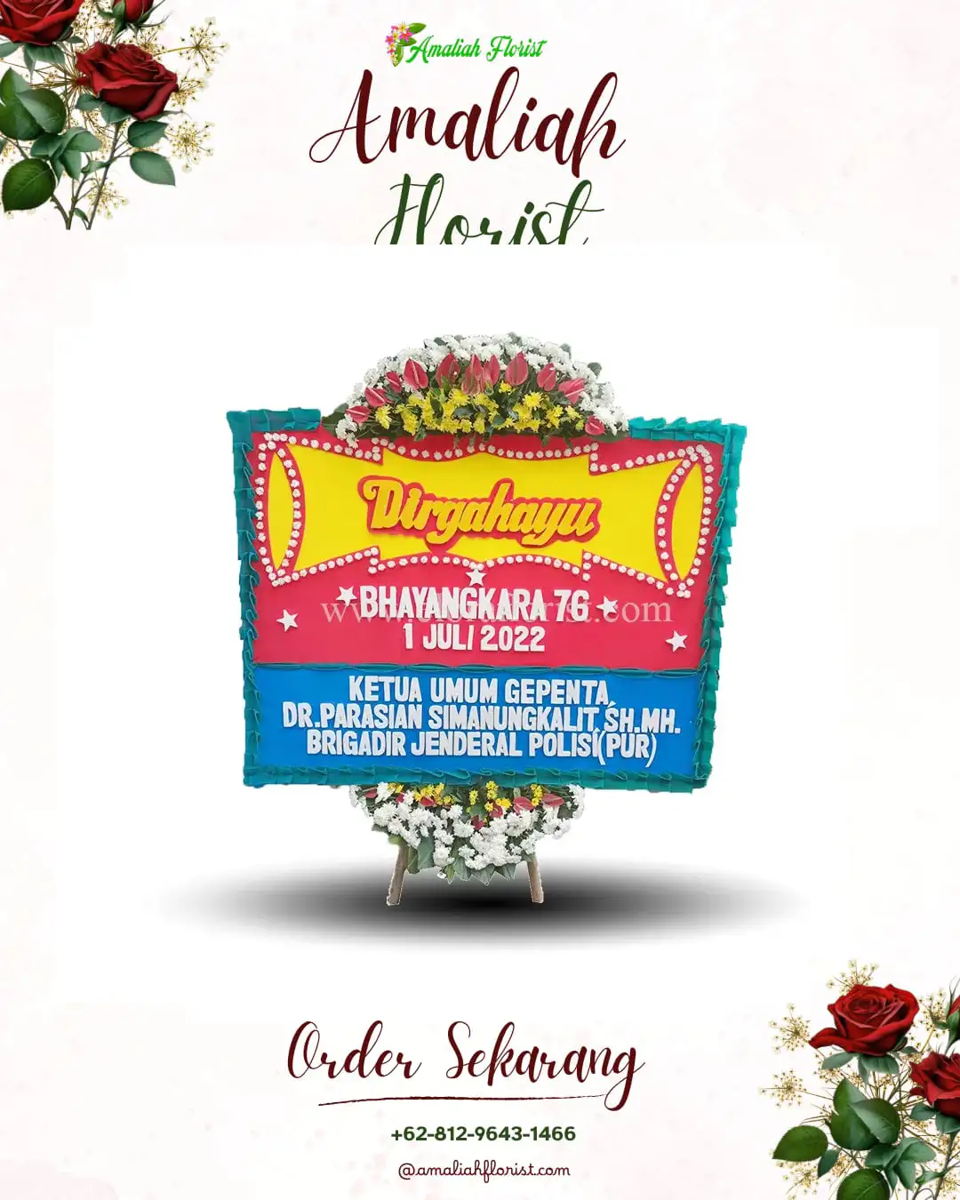 Papan Bunga HUT Ulang Tahun Ulugawo